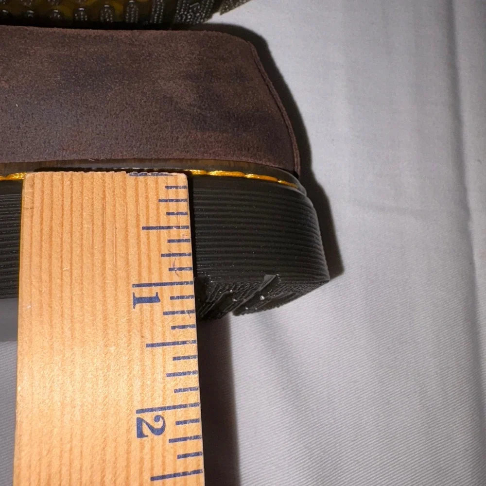 Dr. martens Zavala leather dark brown Zavala Mary Jane T bar shoes size 10 new - Picture 7 of 9